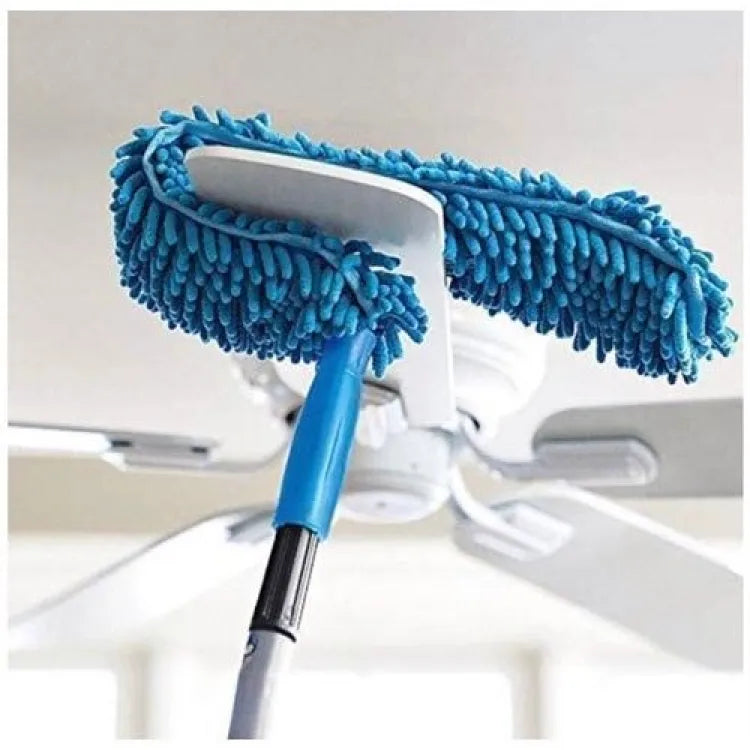 Flexible Micro Fiber Duster With Telescopic Stainless Steel Handle